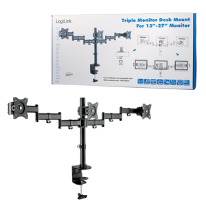 LogiLink BP0050 monitor mount / stand 68.6 cm (27) Black Desk