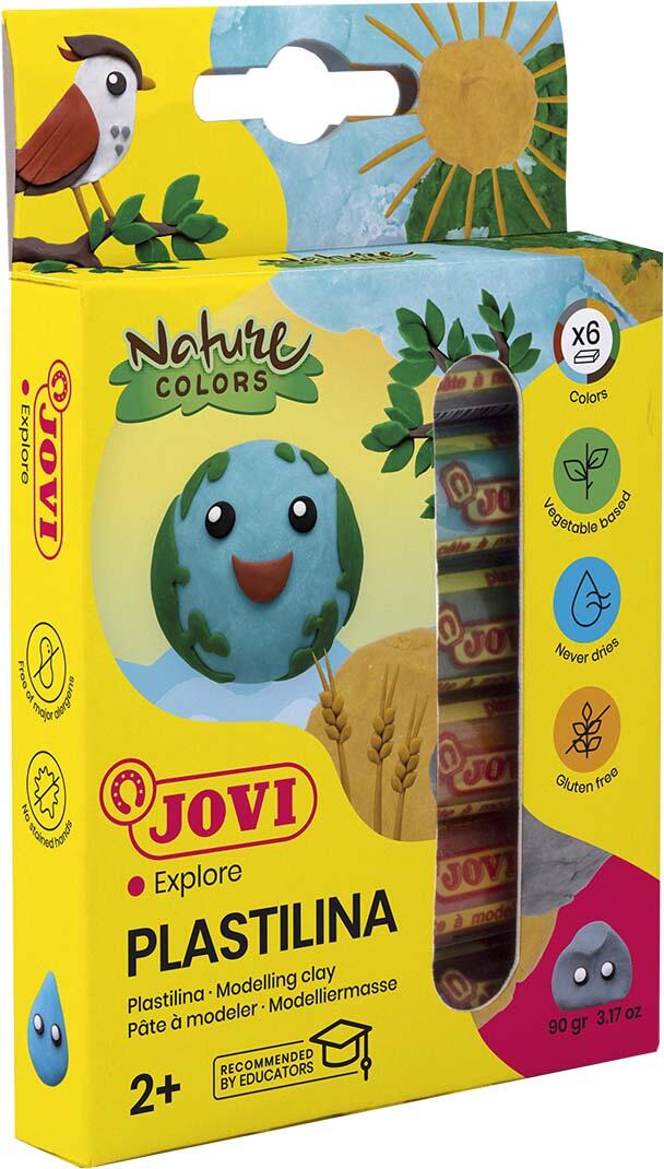 Jovi Knete PLASTILINA farbsortiert 6 Farben je 15.0 g