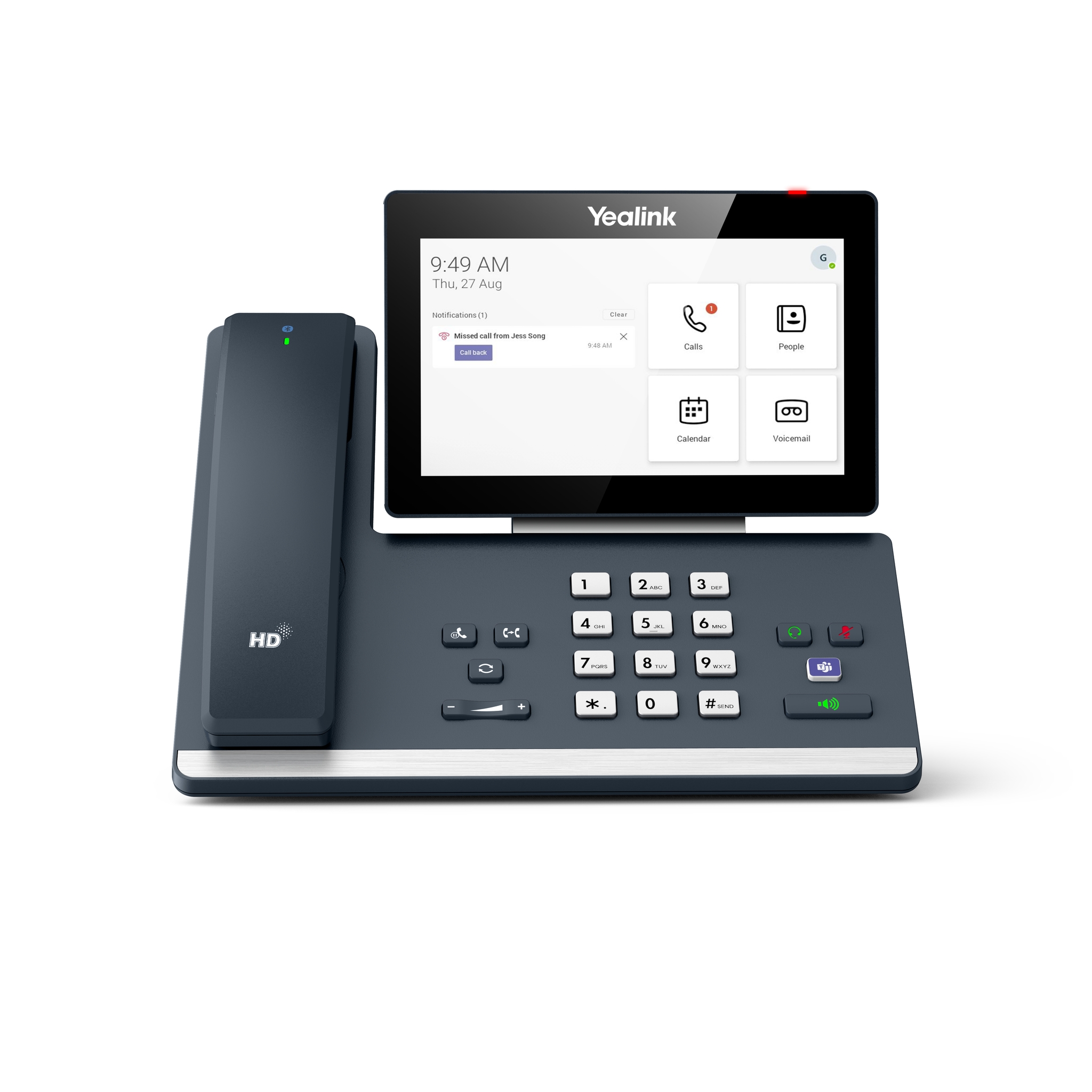 Yealink MP58-WH Microsoft Teams Edition tel�fono IP Gris LCD Wifi