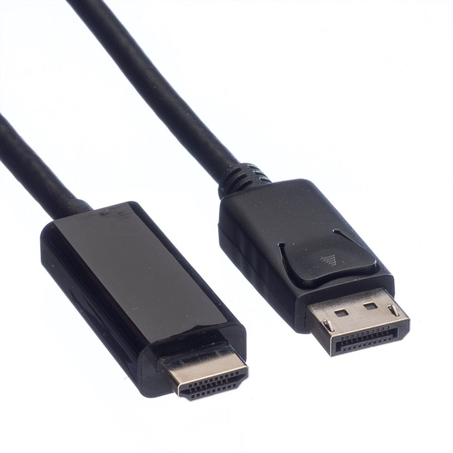 Value 11.99.5789 adaptador de cable de v�deo 7,5 m DisplayPort Negro