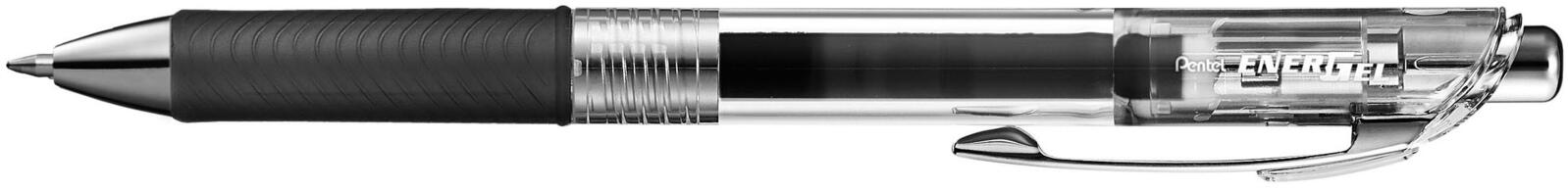 Pentel Gel-Tintenroller EnerGel Pure BL77TLE-AX schwarz Strichst�rke 0.35 mm gummierte