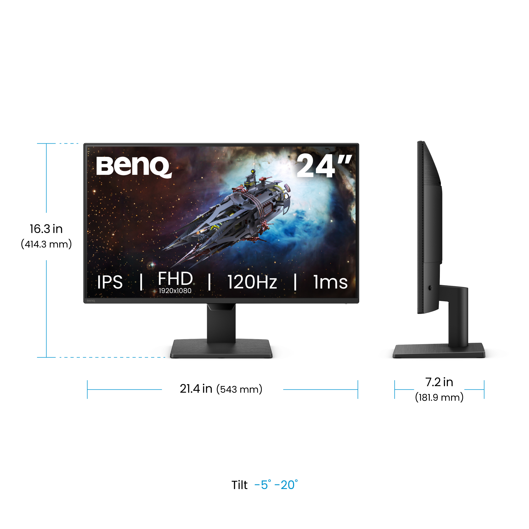 BenQ GW2490P IPS 120HZ 24 IN 16 9