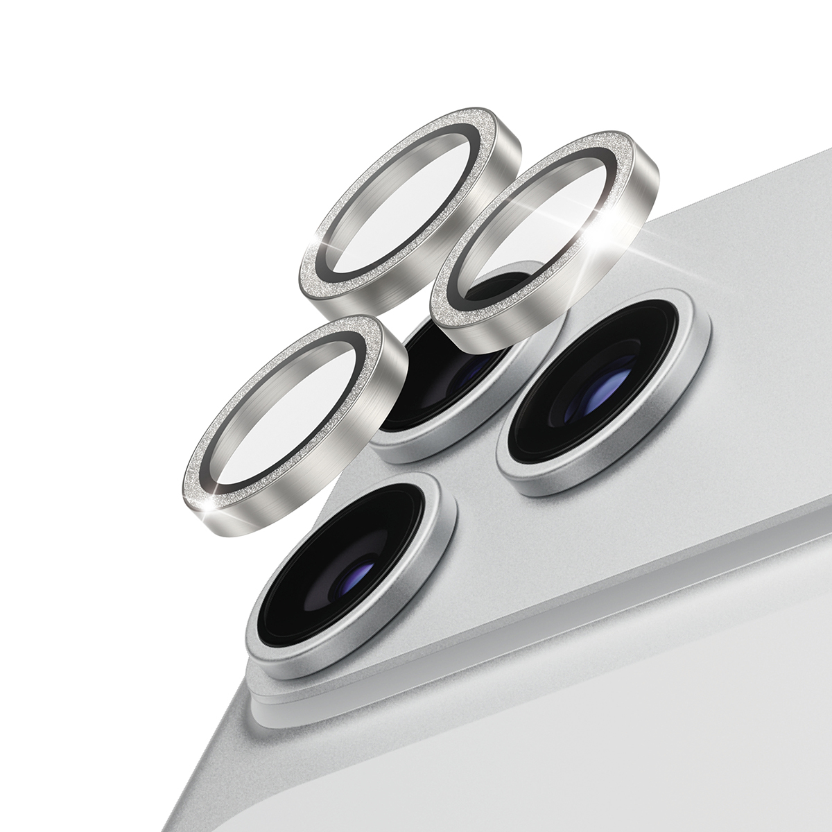 PanzerGlass � Hoops� Camera Lens Protector Glitter Silver iPhone 18 Pro | 18 Pro Max Protector de pantalla 1 pieza(s)