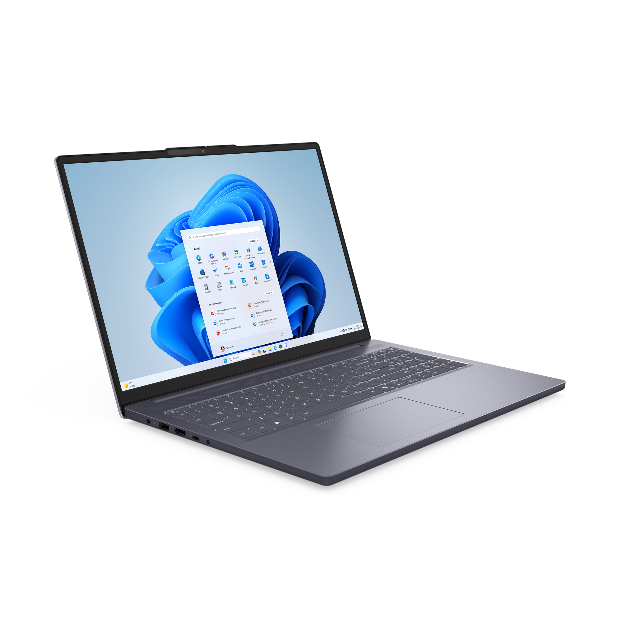 Lenovo IdeaPad Slim 3 16ARP10 83K8 - 180�-Scharnierdesign - AMD Ryzen 3 7335U / 3 GHz - Win 11 Home - Radeon 660M - 8 GB RAM - 512 GB SSD NVMe - 40.6 cm (16)
