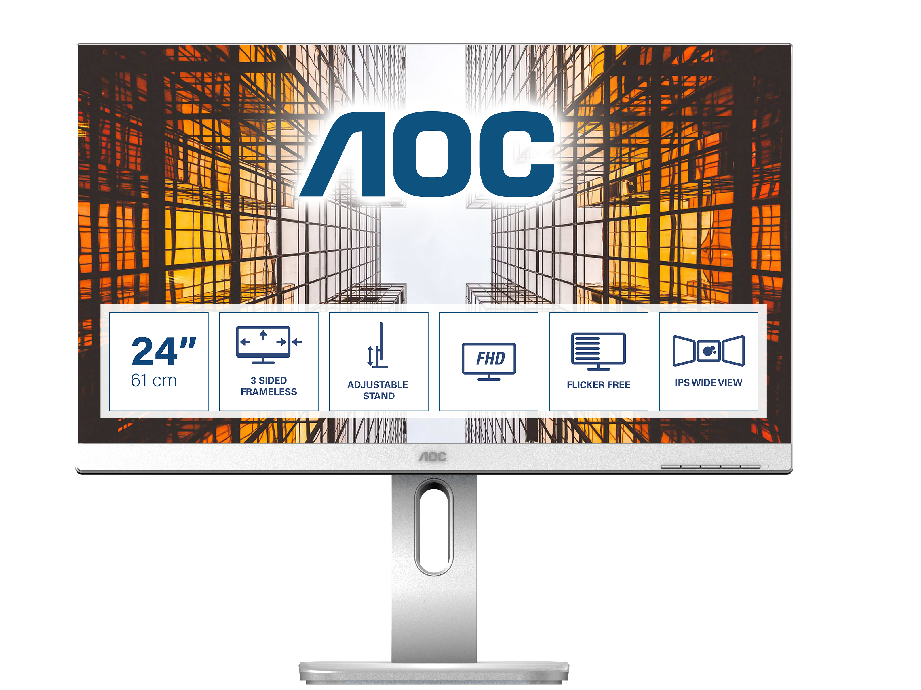 AOC X24P1/GR - LED-Monitor - 61 cm (24) - 1920