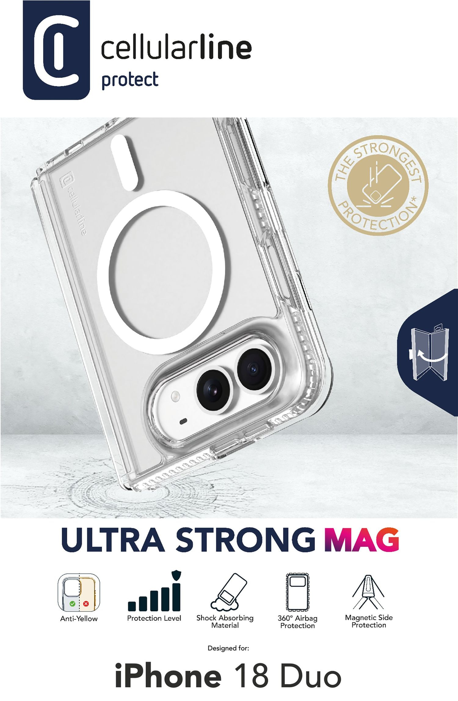 Cellularline ULTRA STRONG MAG - IPHONE 18 DUO