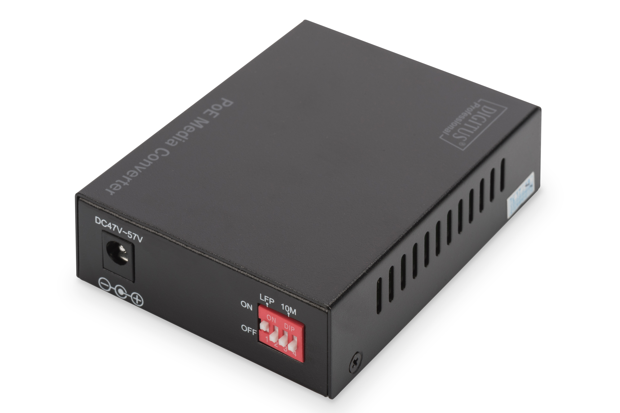 DIGITUS Gigabit PoE Medienkonverter, RJ45 / SFP, PSE