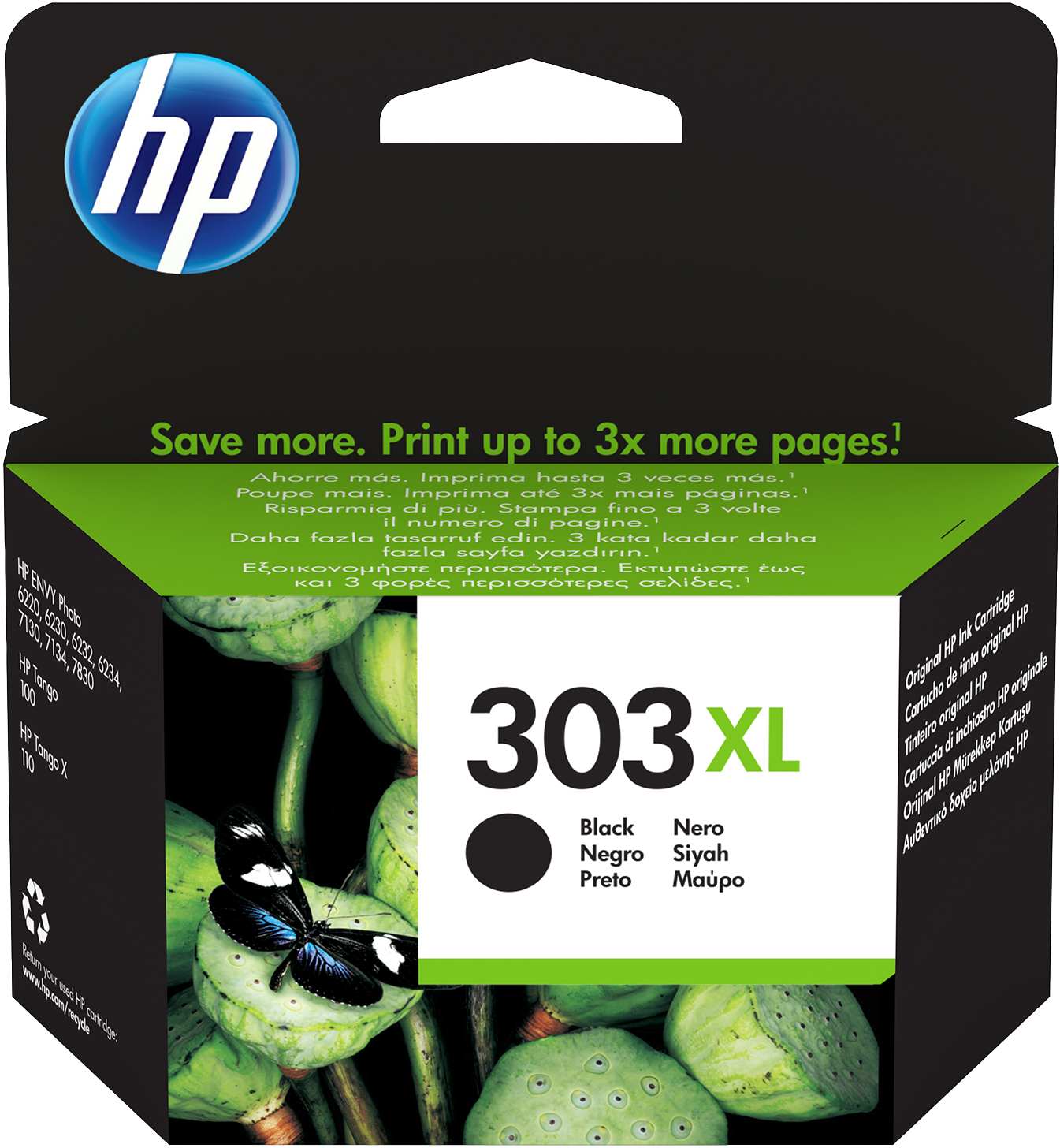 HP T6N04AE#UUS  HP 303XL High Yield Black Original Ink Cartridge