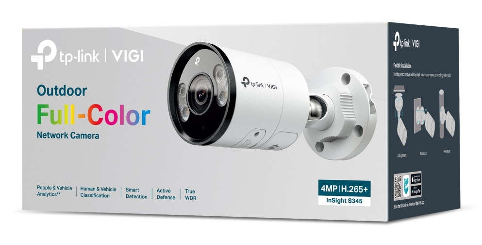 TP-Link INSIGHT S345 Pallottola (forma) Telecamera di sicurezza IP Esterno 2688 x 1520 Pixel Parete
