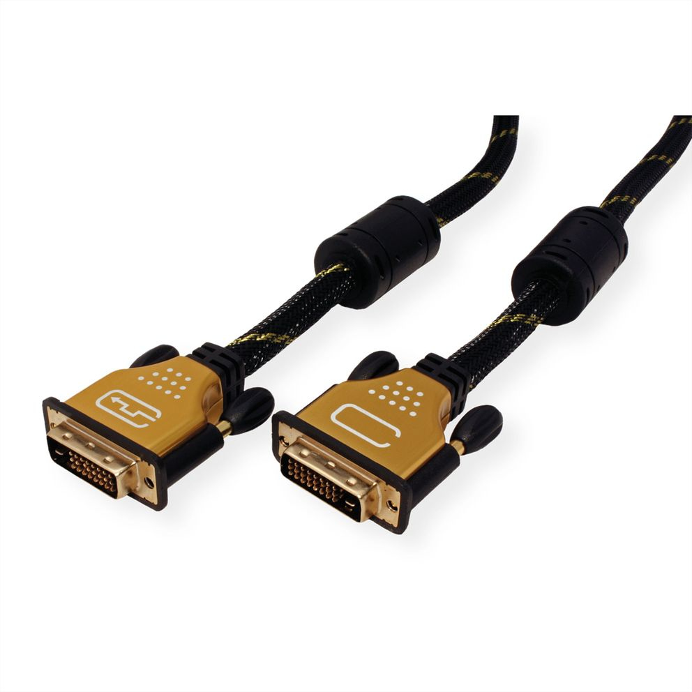 ROLINE GOLD - DVI-Kabel - Dual Link - DVI-D (M)