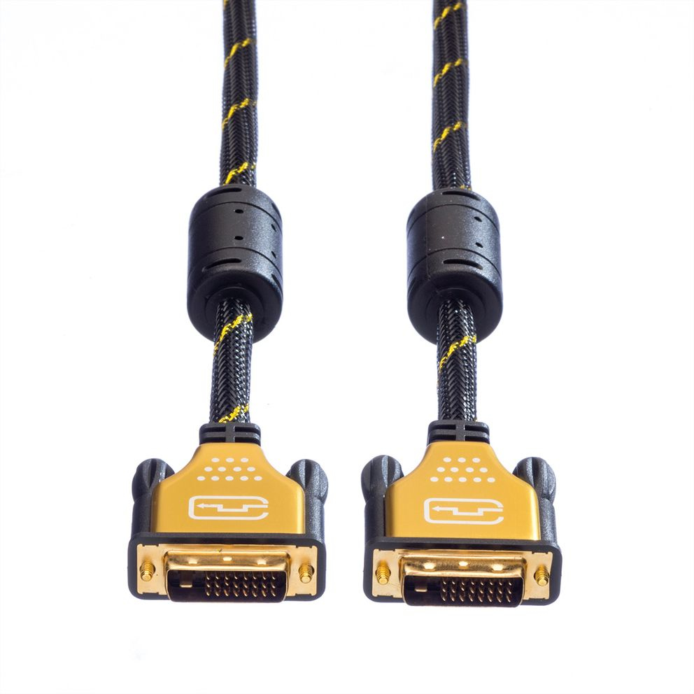 ROLINE GOLD - DVI-Kabel - Dual Link - DVI-D (M)
