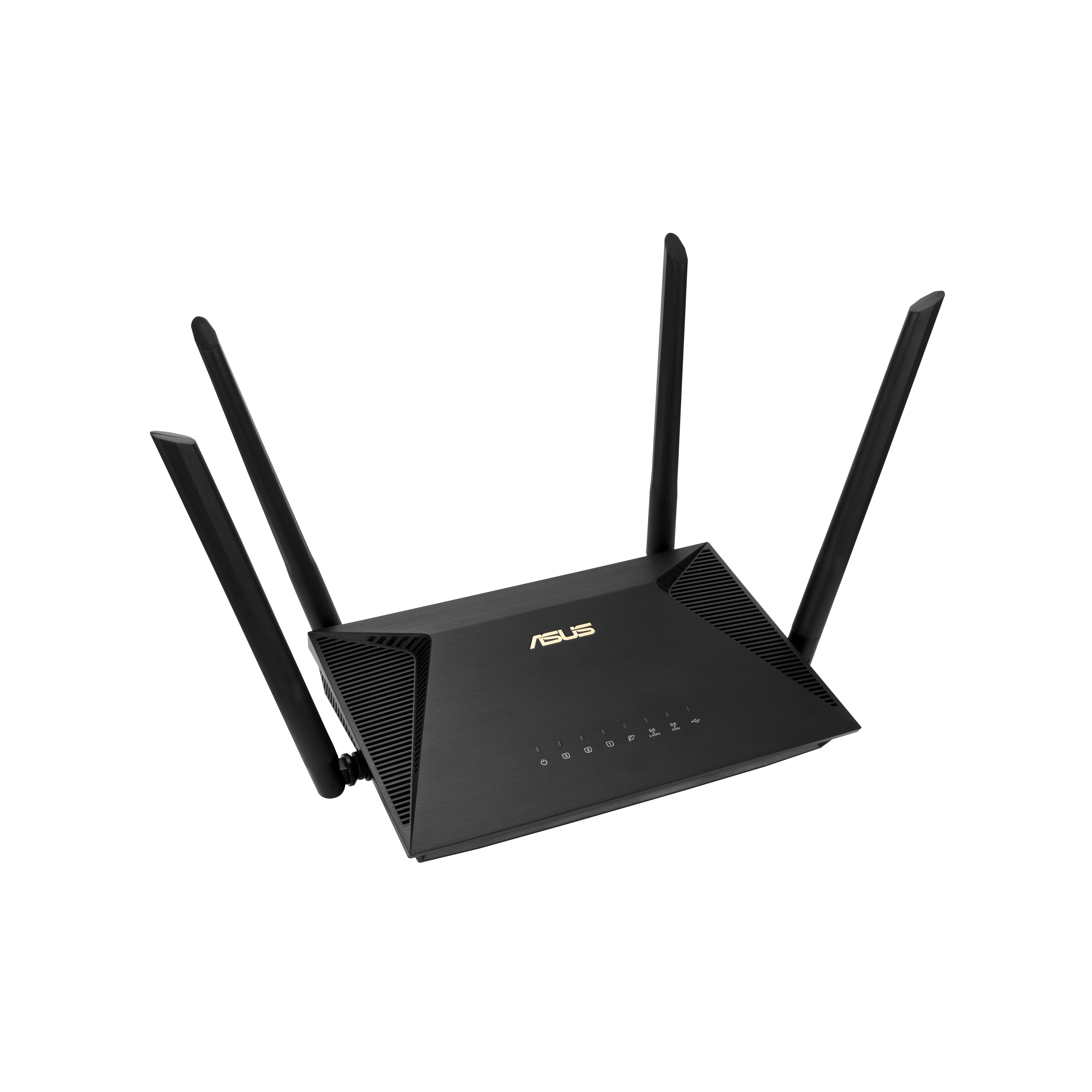 ASUS RT-AX1800U - Wi-Fi 6 (802.11ax) - Dual-Band (2,4 GHz/5 GHz) - Eingebauter Ethernet-Anschluss - Schwarz - Tabletop-Router