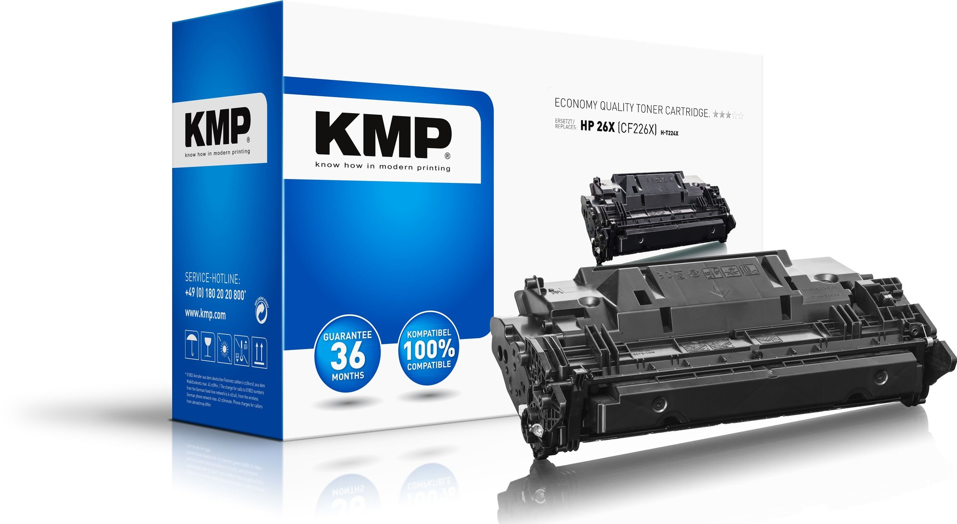 KMP H-T224X cartucho de t�ner 1 pieza(s) Negro