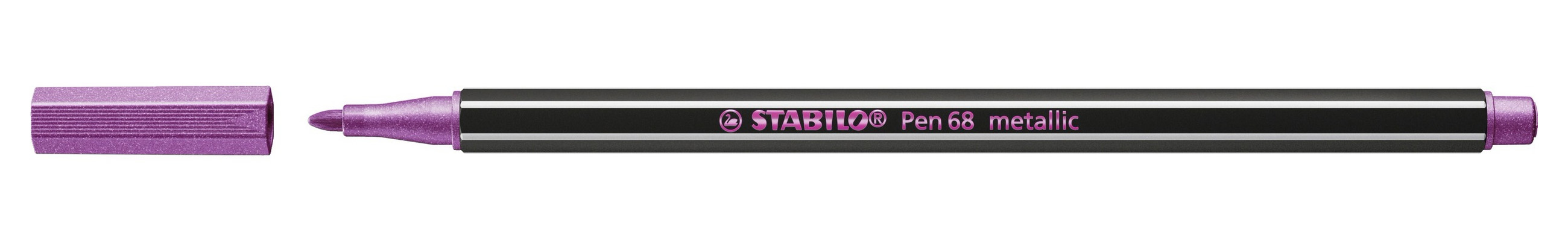 STABILO Pen 68 metallic rotulador Medio Metallic pink 1 pieza(s)