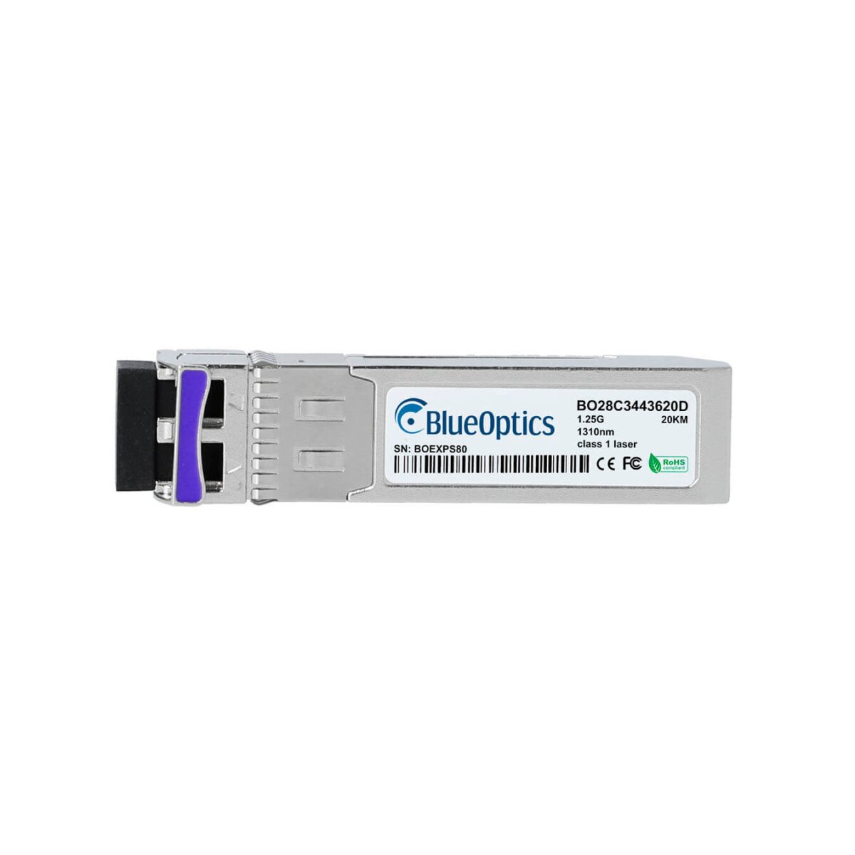 BlueOptics BO28C4334620D cSFP Bidi Transceiver 1000BASE-2BX-D 20KM