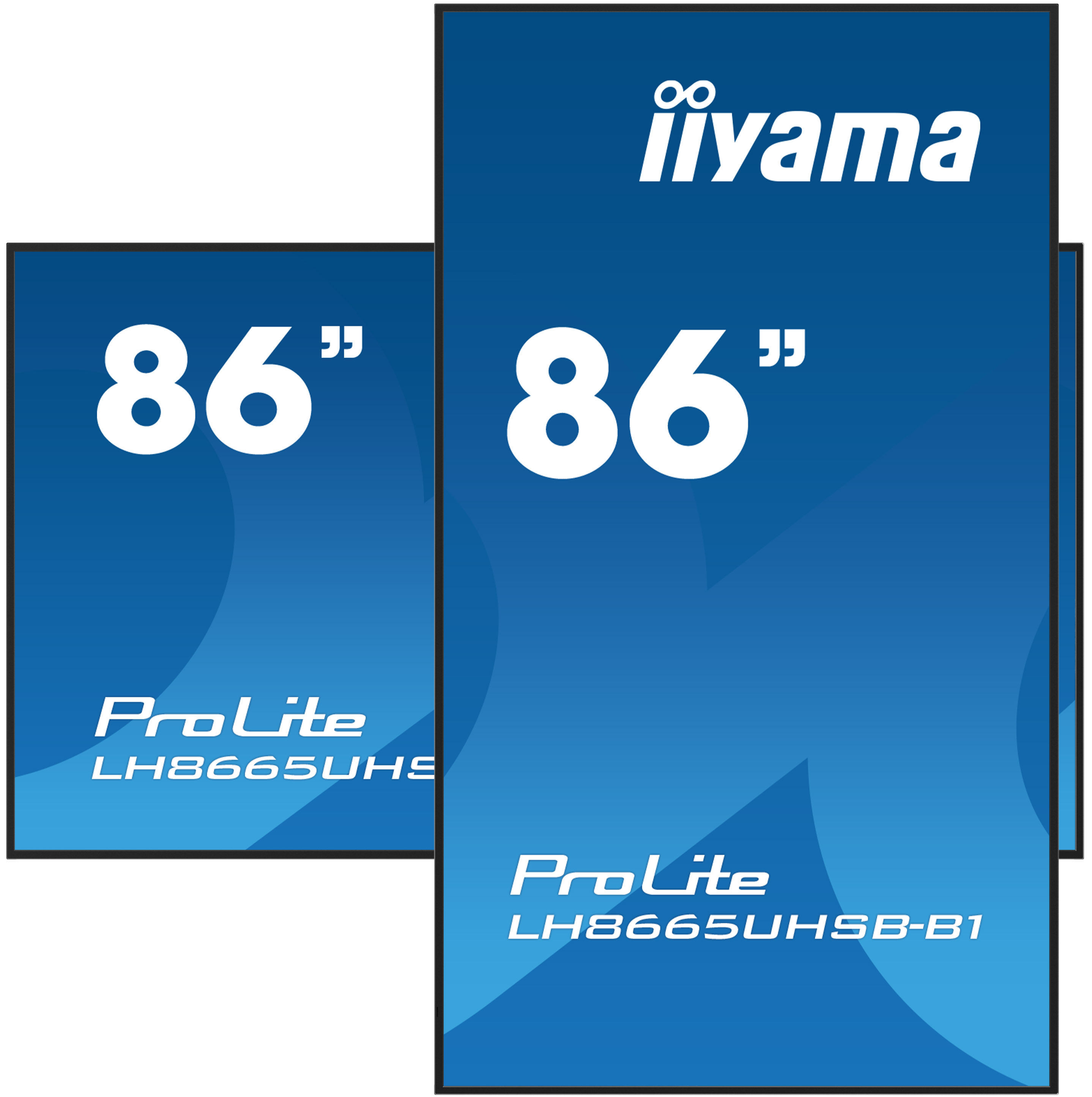 iiyama LH8665UHSB-B1 Signage Display Kiosk design 2.18 m (86) LED Wi-Fi 800 cd/m� 4K Ultra HD Black Built-in processor Android 11 24/7