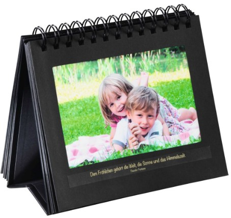 Hama Spiralbuch-Aufsteller f. 12 Bilder im Format bis 11x15 cm, mit Spr�chen, Sw