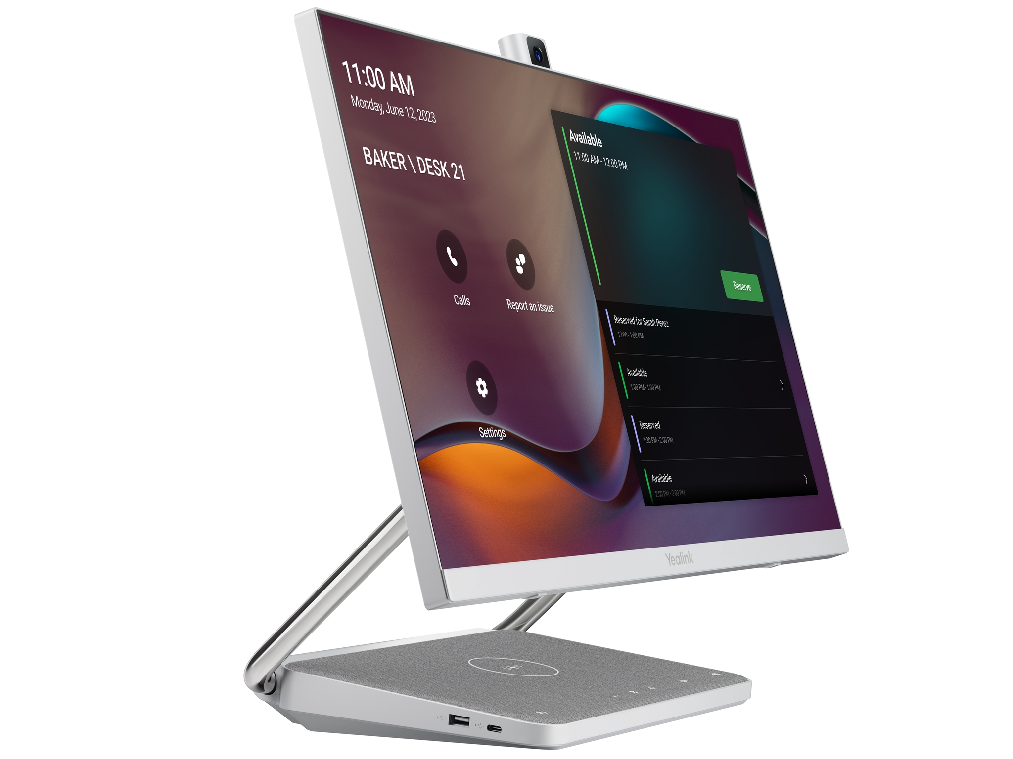 Yealink Deskvision A24 60,5 cm (23.8) 1920 x 1080 Pixel Touch screen All-in-One workstation Android 10 Argento