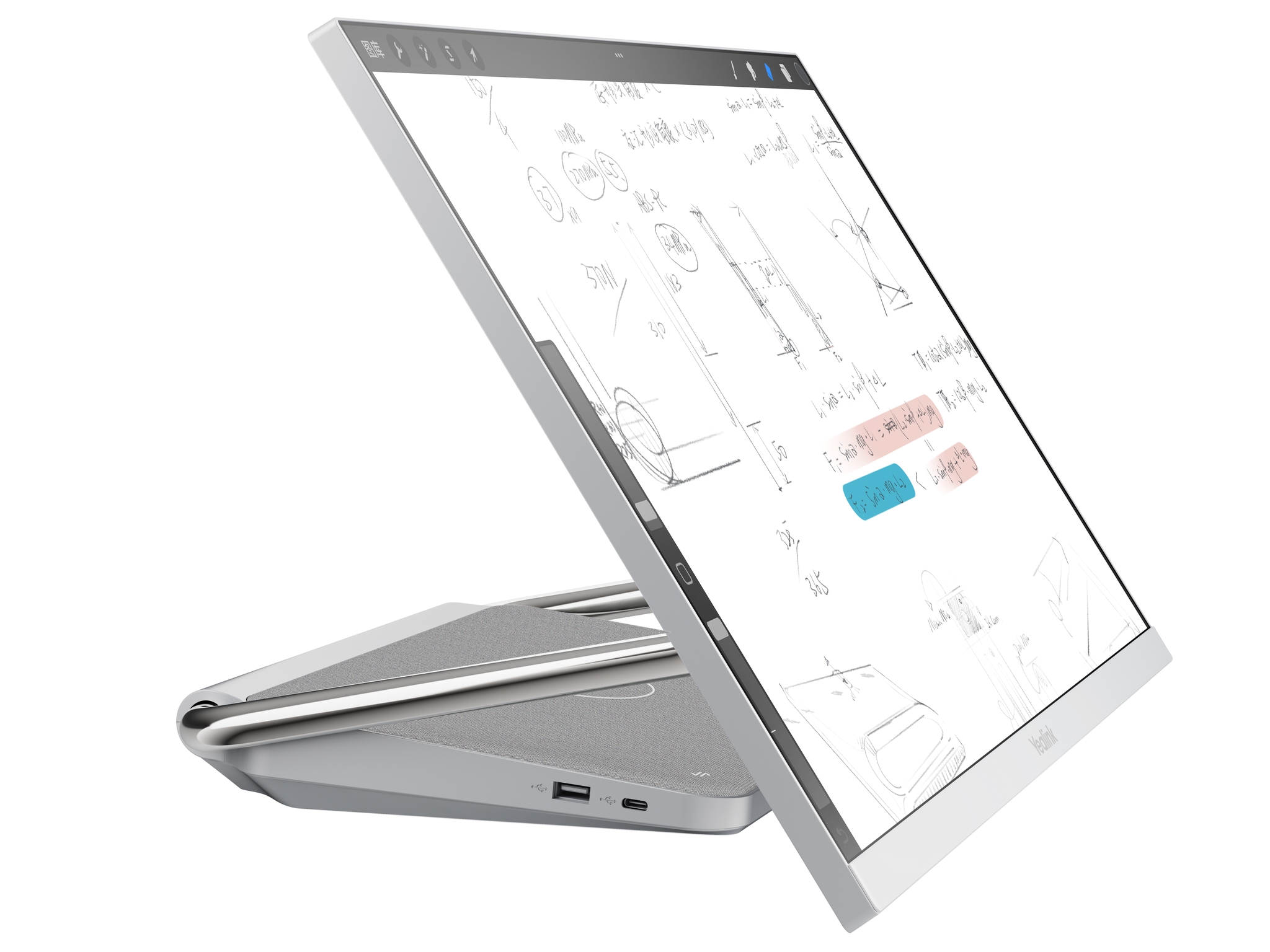 Yealink Deskvision A24 60,5 cm (23.8) 1920 x 1080 Pixel Touch screen All-in-One workstation Android 10 Argento