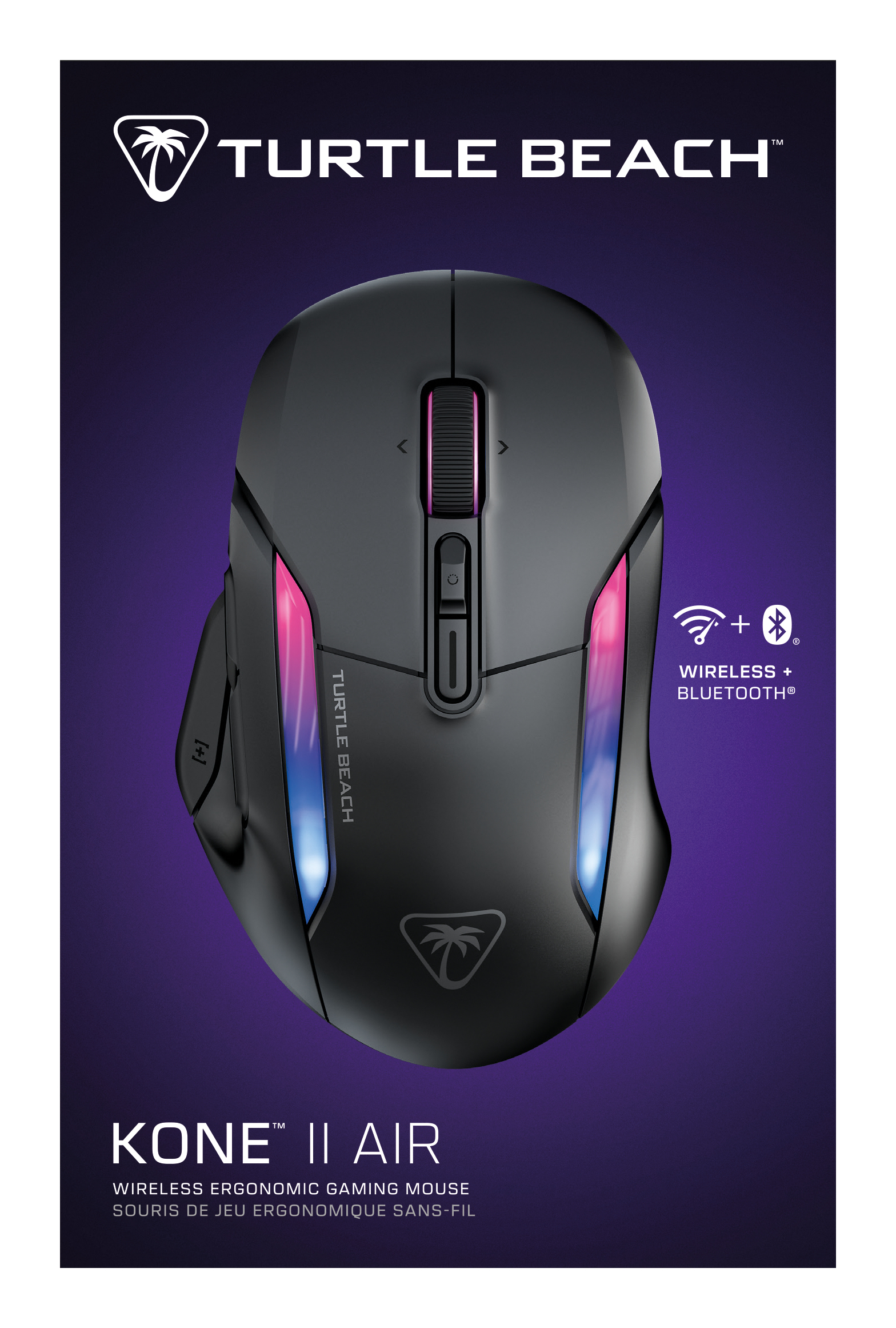 Turtle Beach Kone II Air mouse Gaming Mano destra RF senza fili + Bluetooth Ottico 26000 DPI