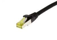 Synergy 21 Patchkabel RJ45 CAT6A 500Mhz 1.5m schwarz S-STP S/FTP TPE/LSZH Ultraflex - Netzwerk - CAT 7 cable/RJ45 plug