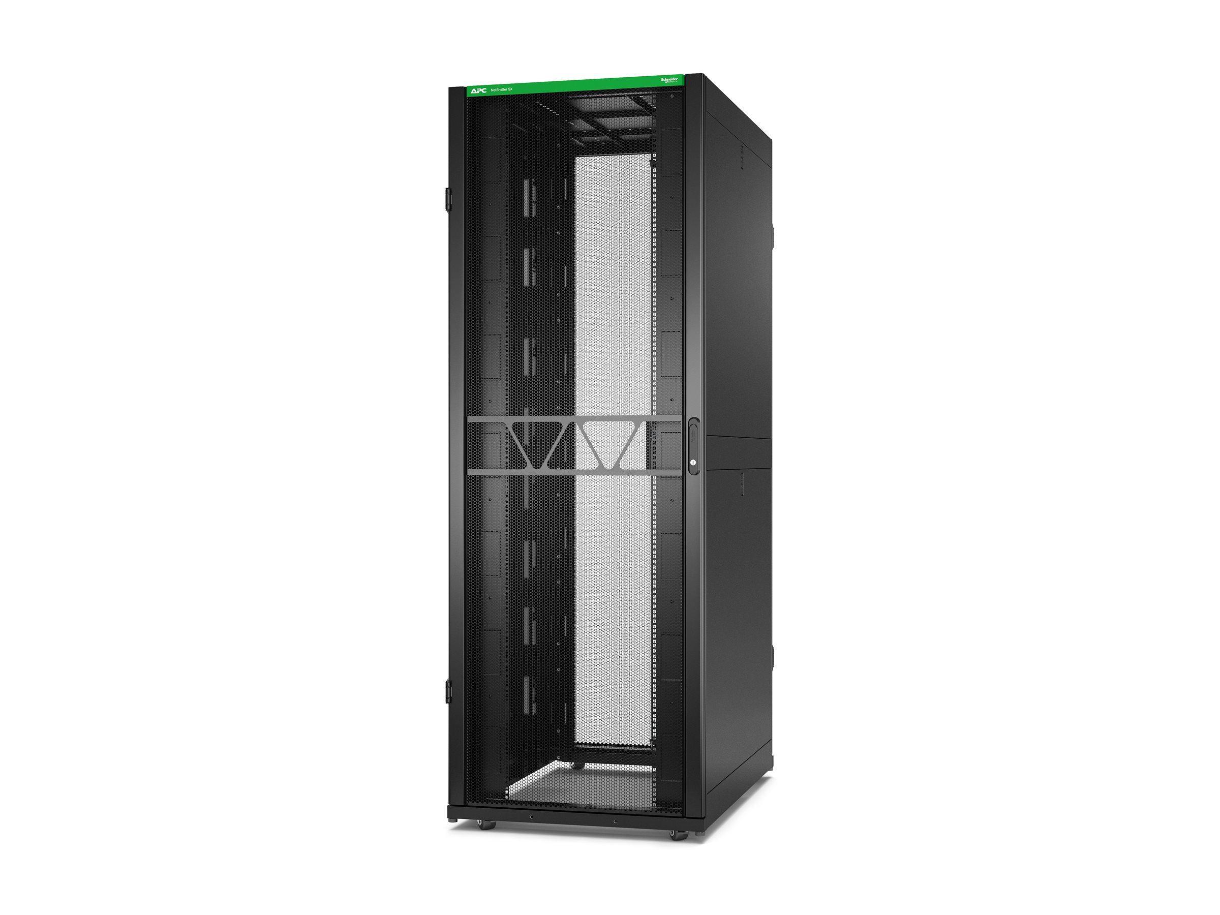 APC Rack Netshelter SX Server, 2e g�n�ration, 48U, 2 258H x 800L x 1 200D mm, avec panneaux lat�raux, noir