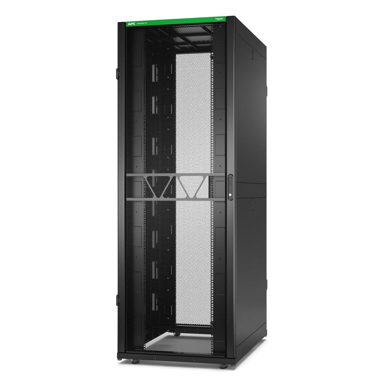 APC Rack Netshelter SX Server, 2e g�n�ration, 48U, 2 258H x 800L x 1 200D mm, avec panneaux lat�raux, noir