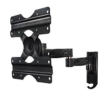 B-TECH Ventry BTV504 - Befestigungskit (Wandmontage, Doppelschwingarm) - f�r Flachbildschirm - Schwarz - Bildschirmgr��e: bis zu 107 cm (bis zu 42 Zoll)