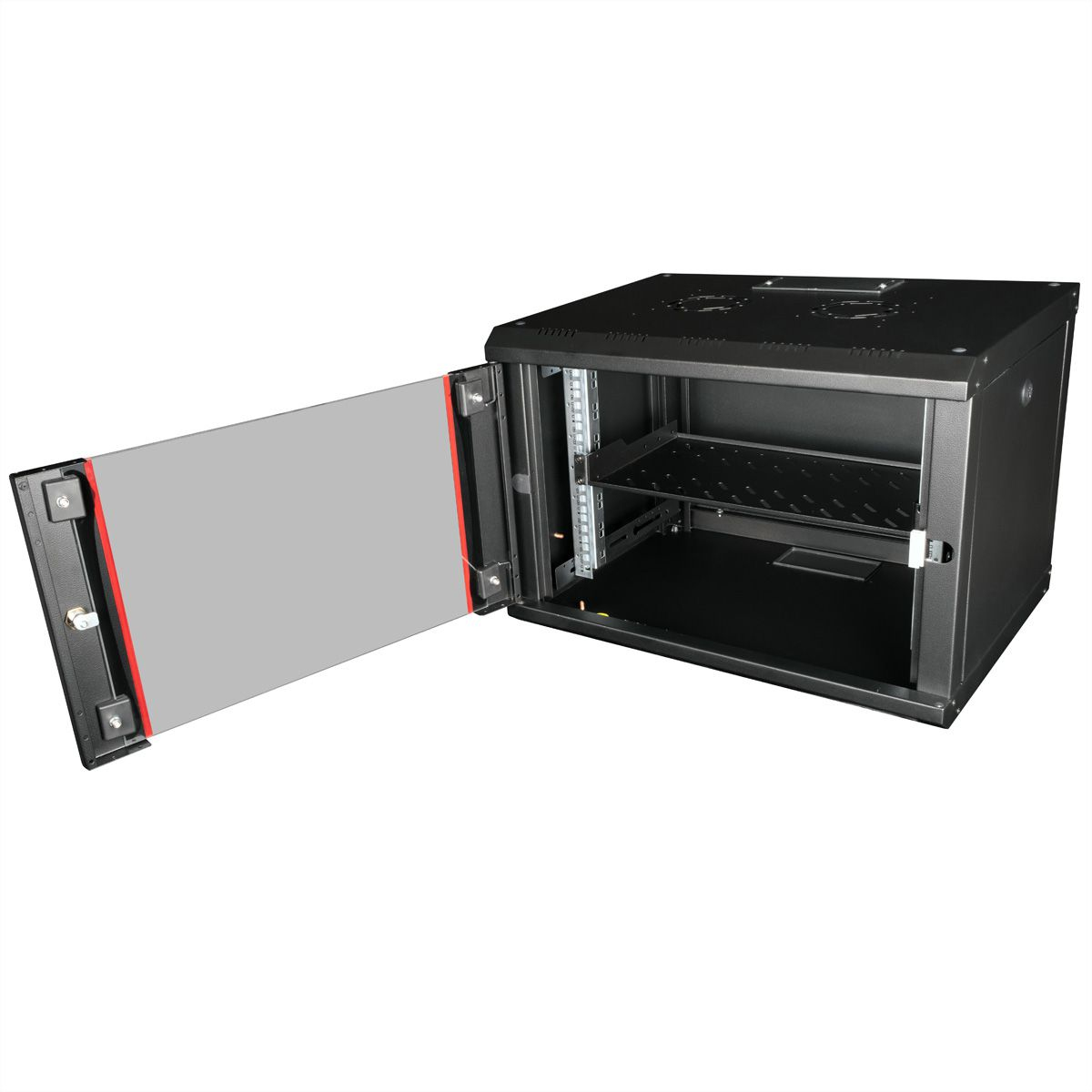 ROLINE Rack - Regal - 250 mm tief, Tragf�higkeit 15 kg - RAL 9005, Jet Black - 1U - 48.3 cm (19)