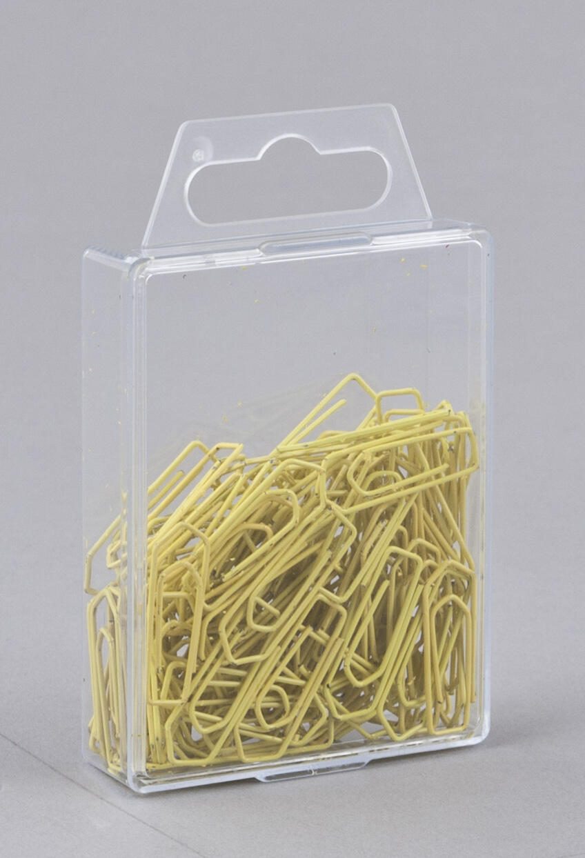 Gowi 100 B�roklammern gelb Metall