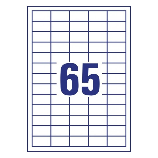 Avery LR3666-10 self-adhesive label Rectangle Permanent White 650 pc(s)