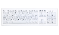 Active Key AK-C8100F - Full-size (100%) - Verkabelt - USB - QWERTZ - Wei