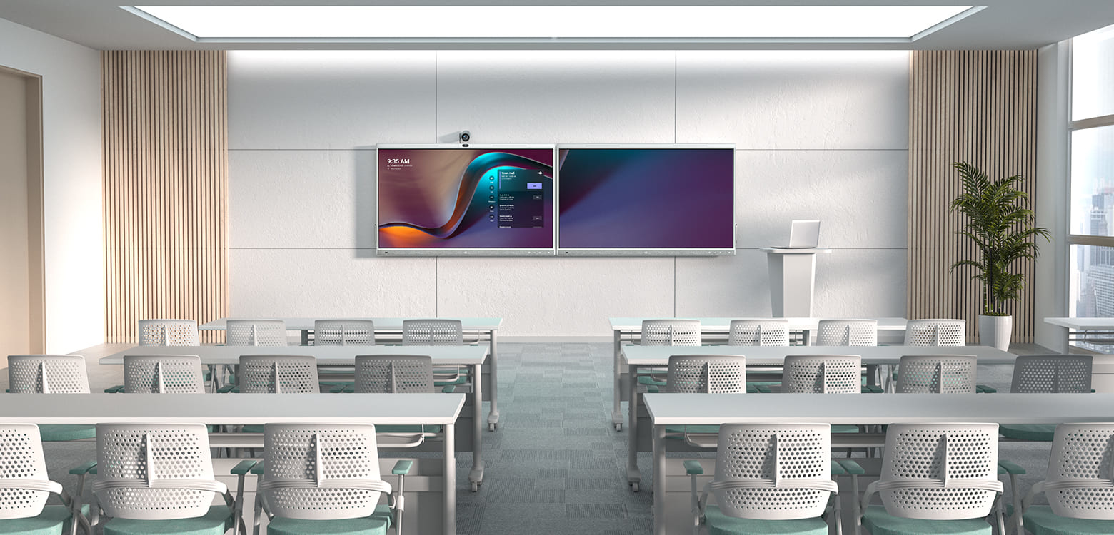 Yealink MeetingBoard Panel plano interactivo 165,1 cm (65) LED Wifi 4K Ultra HD Negro Pantalla tctil Procesador incorporado Android 10