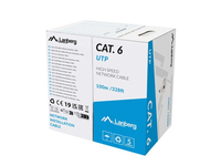 Lanberg Verlegekabel CAT.6 UTP 100m CU CPR+Fluke grau - Verlegekabel - Netzwerk