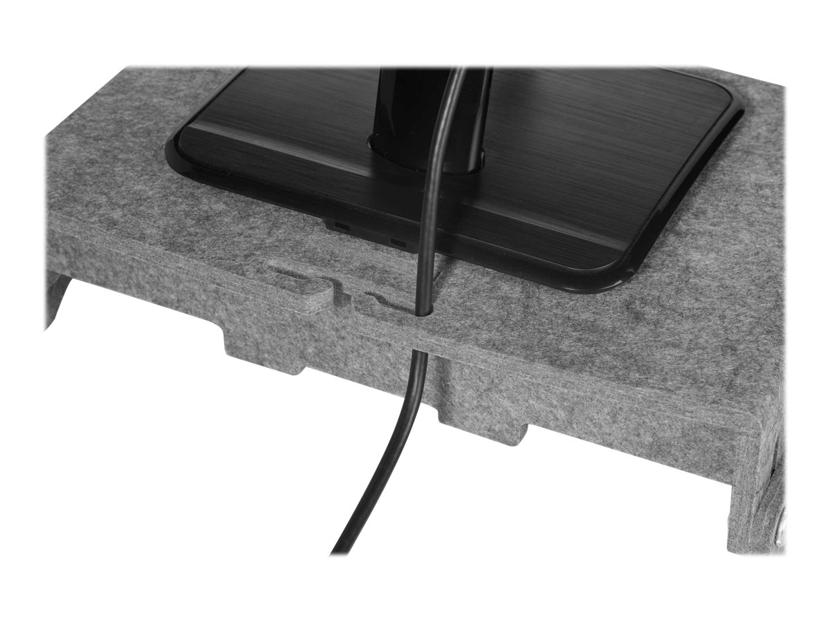 BakkerElkhuizen Q-riser 110 Circular 43,2 cm (17) Gris Bureau