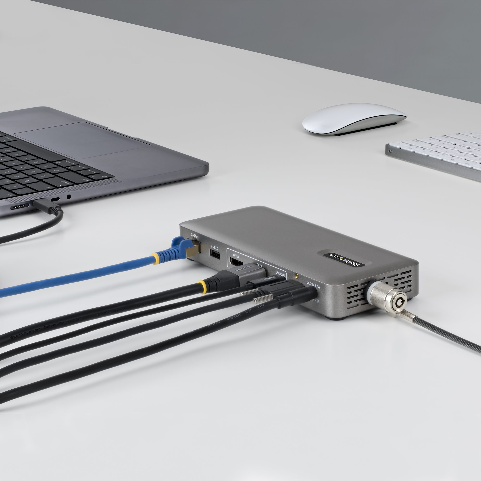StarTech.com 208UE-USB4-DOCK base para port�til y replicador de puertos Al�mbrico Gris