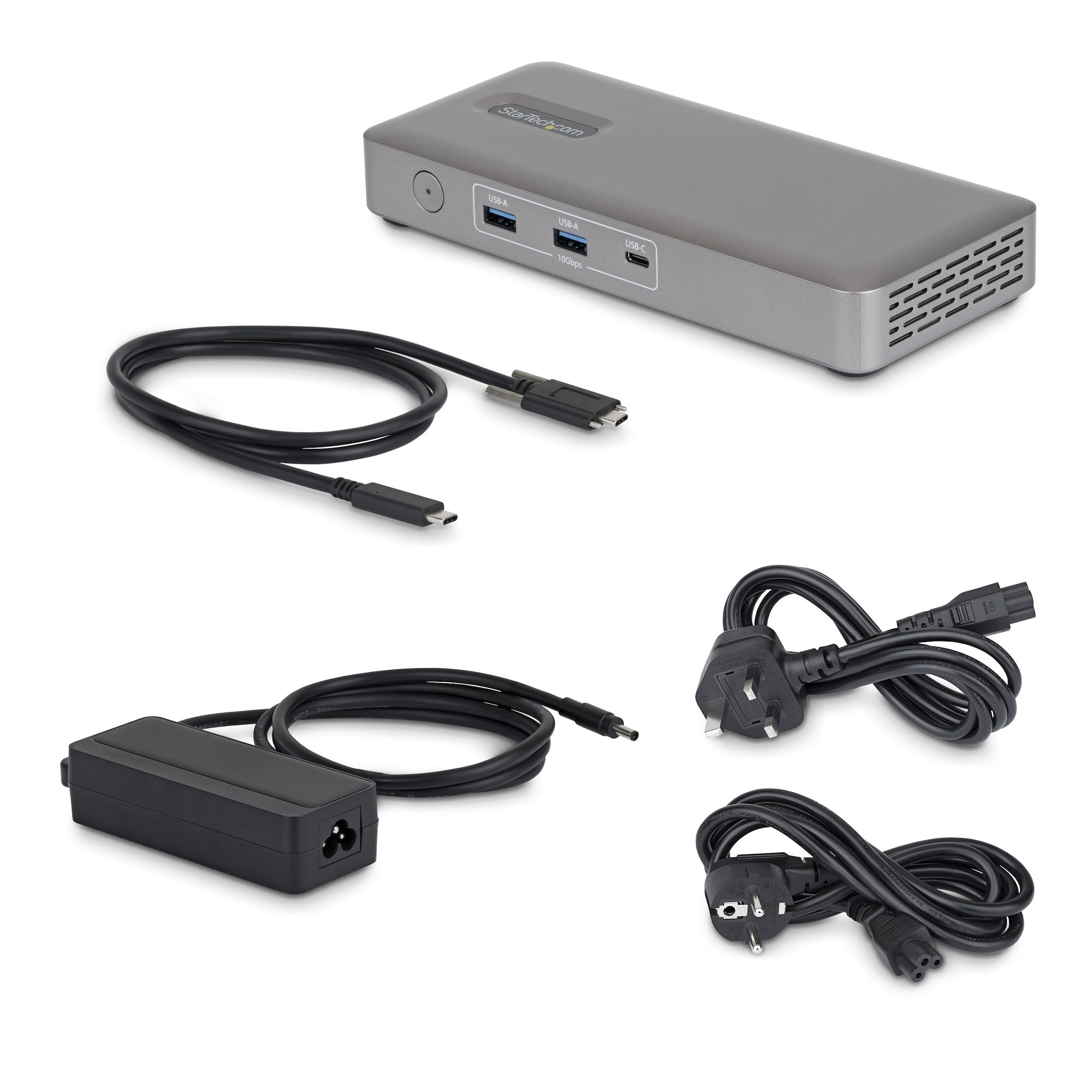 StarTech.com 208UE-USB4-DOCK base para port�til y replicador de puertos Al�mbrico Gris