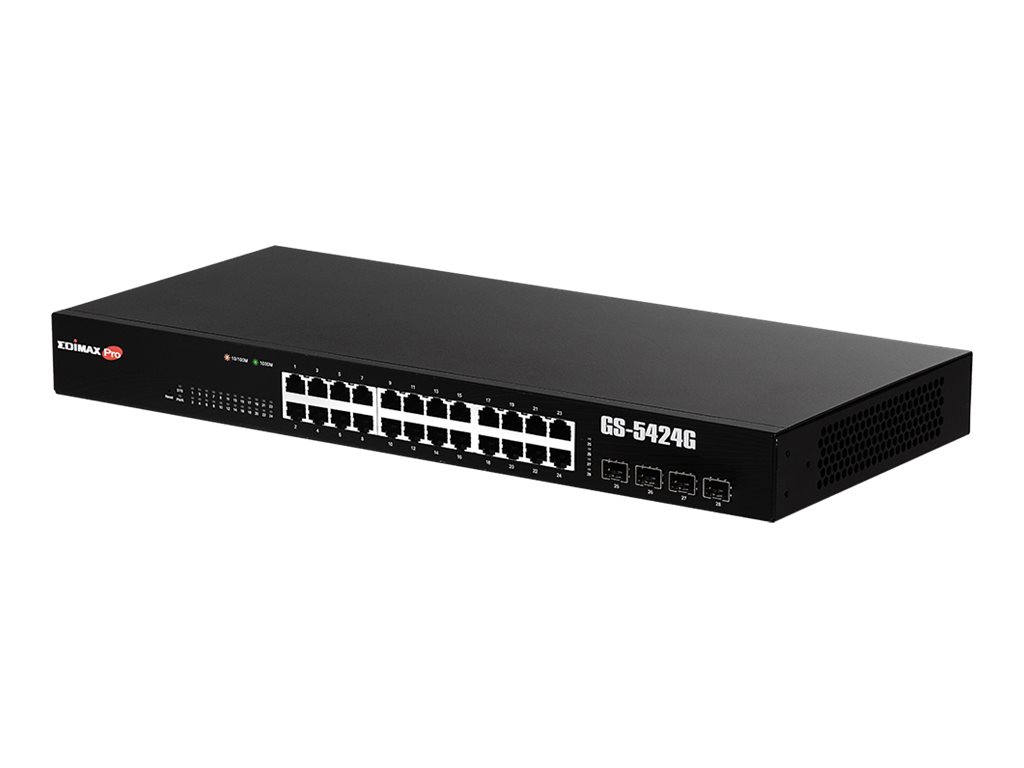 Edimax Pro GS-5424G - Switch - Smart - 24 x 10/100/1000 + 4 x SFP