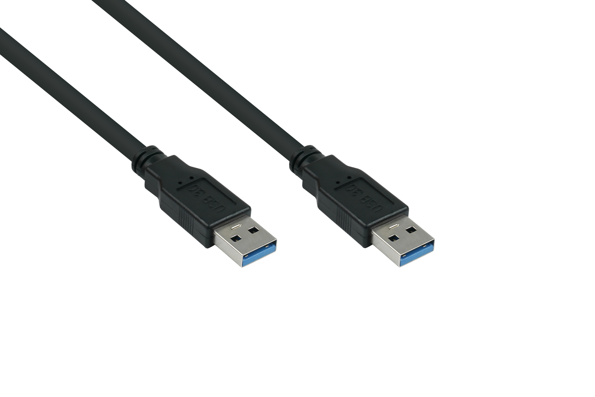 kabelmeister Anschlusskabel USB 3.0 Stecker A an Stecker A, Premium, DATA AWG28 / Power AWG24, UL,