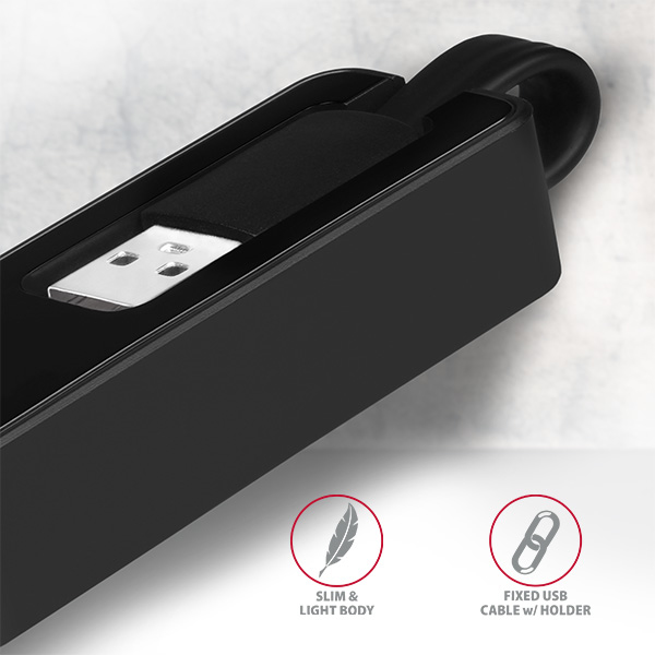 Axagon ADE-XR cable gender changer USB 2.0 RJ-45 Black