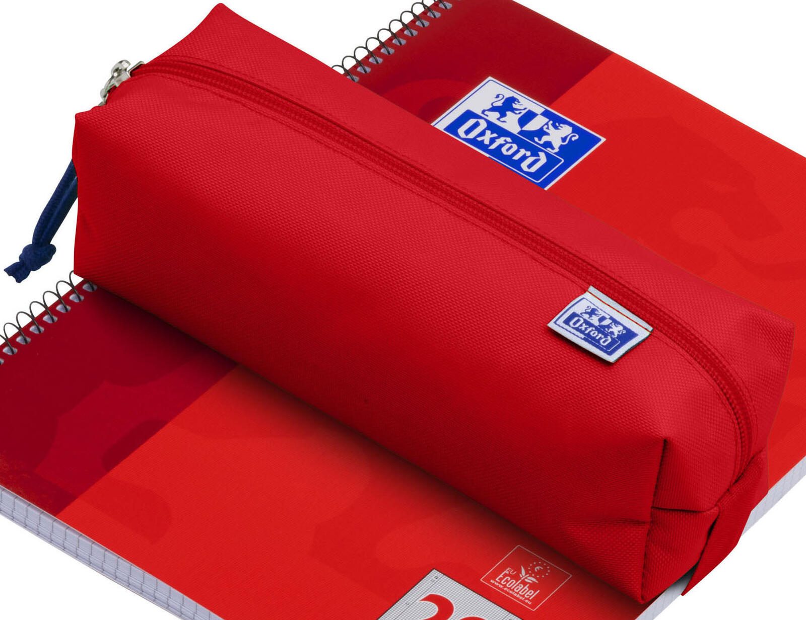 Oxford Schlamper-Etui Polyester rechteckig gross rot recyclebar Farben passend zu den