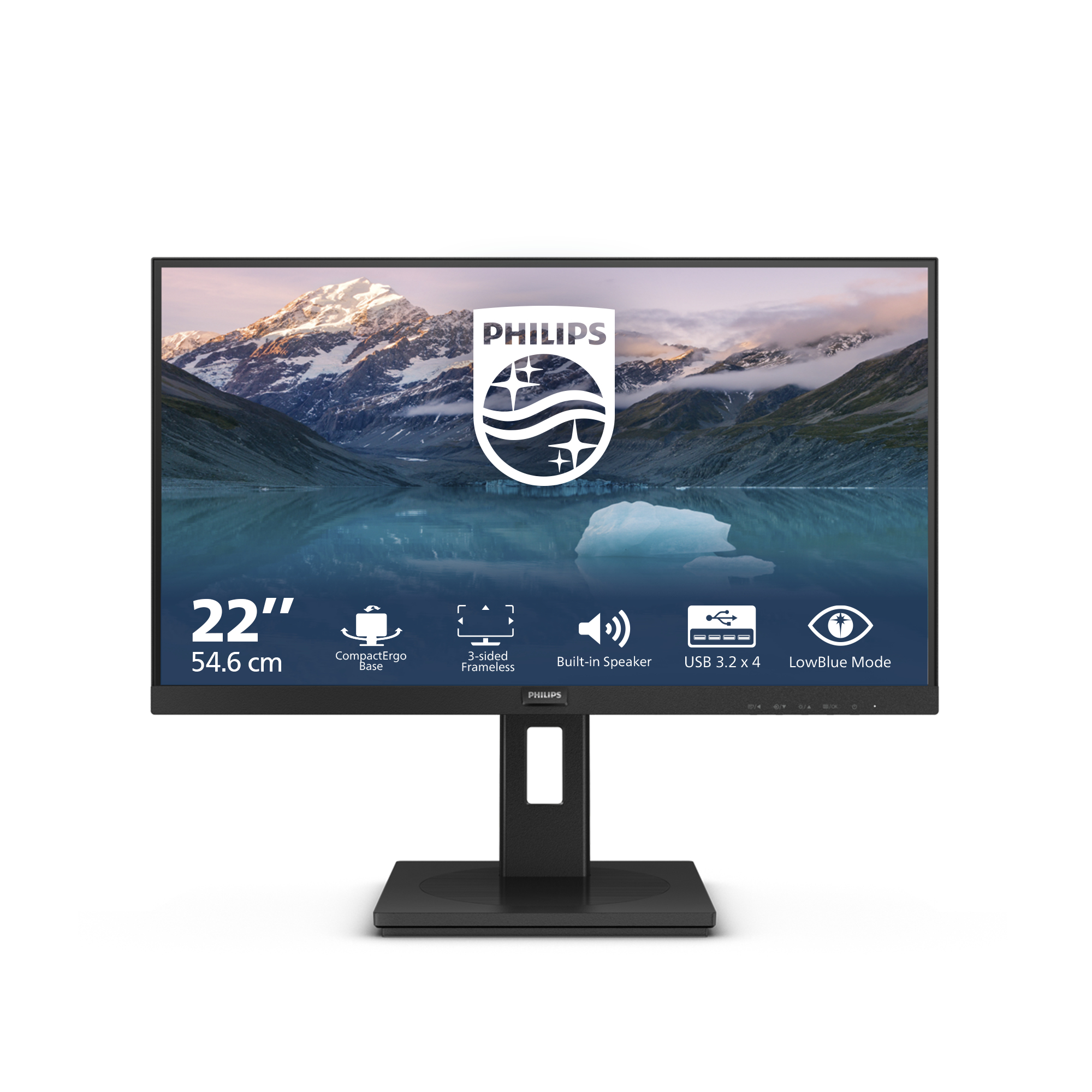 Philips 222S9JML/00 �cran plat de PC 54,6 cm (21.5) 1920 x 1080 pixels Full HD LCD Noir