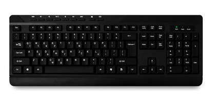 MediaRange MROS102-GR clavier maison/bureau USB QWERTY Anglais, Grec Noir