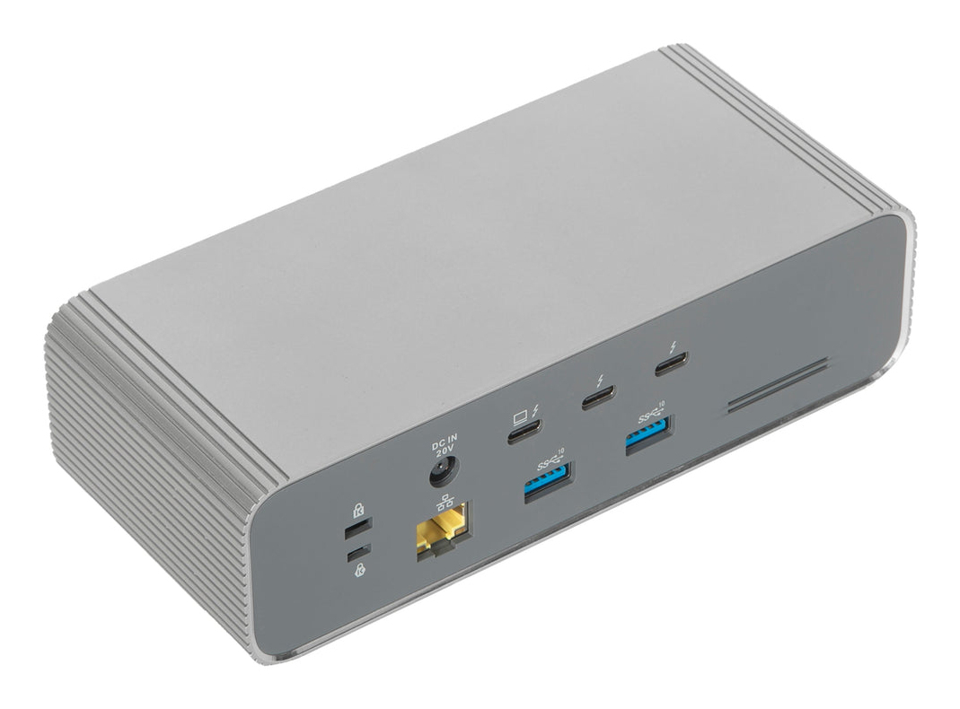 Targus DOCK230EUZ replicatore di porte e docking station per laptop Cablato Thunderbolt 5 Argento