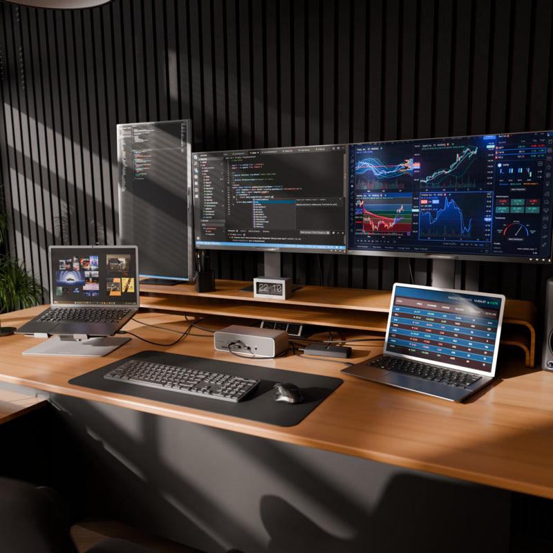 Targus DOCK230EUZ replicatore di porte e docking station per laptop Cablato Thunderbolt 5 Argento