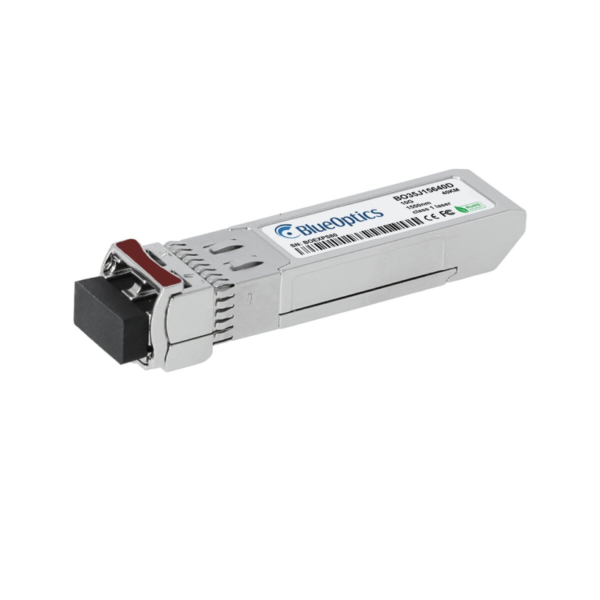 BlueOptics SFP-P-3DH-BO red modulo transceptor Fibra �ptica 10000 Mbit/s SFP+ 1550 nm