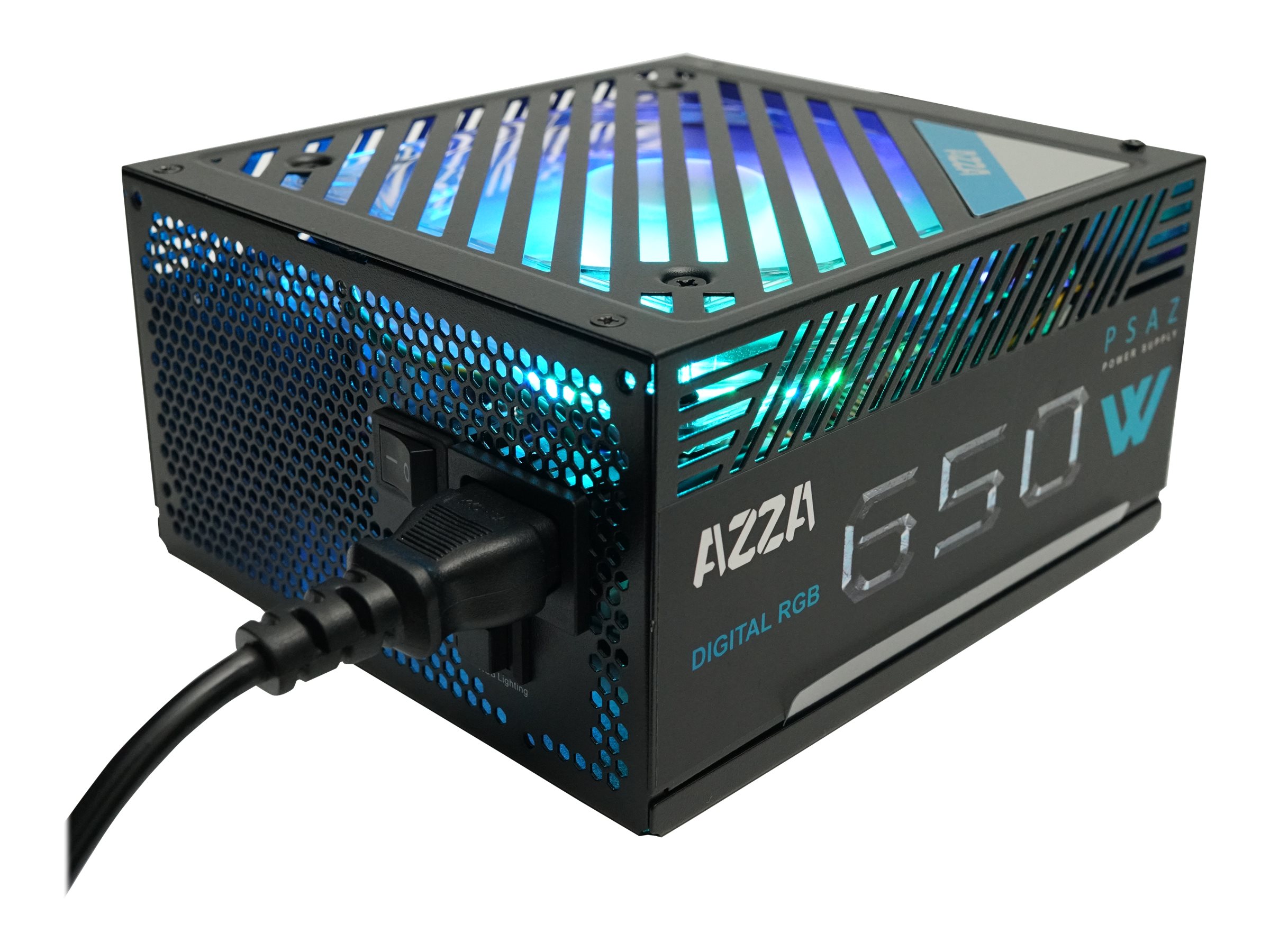 Azza PSAZ-650W(ARGB) power supply unit 20+4 pin ATX ATX Black
