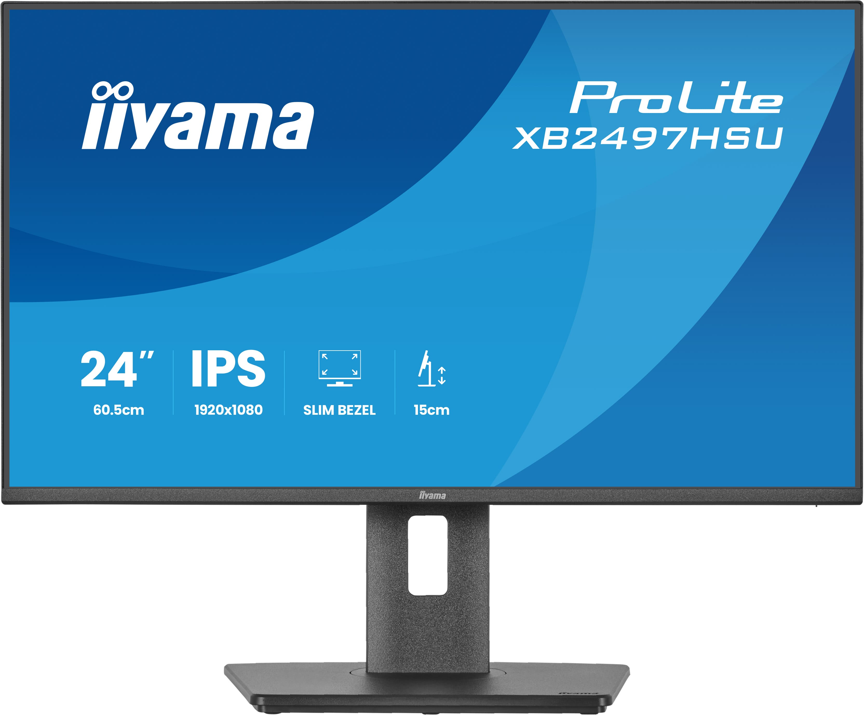 iiyama ProLite XB2497HSU-B1 �cran plat de PC 60,5 cm (23.8) 1920 x 1080 pixels Full HD Noir