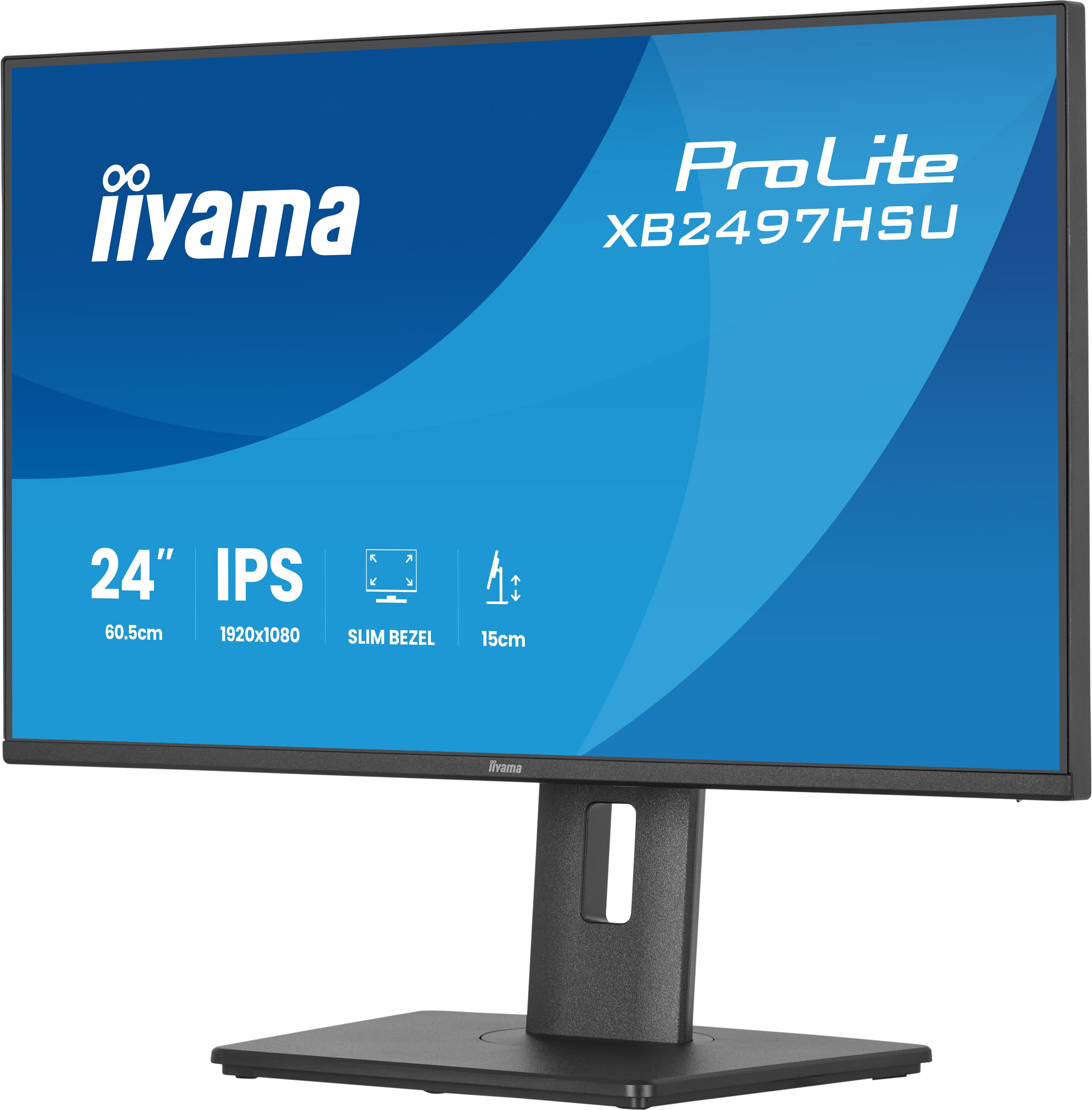 iiyama ProLite XB2497HSU-B1 �cran plat de PC 60,5 cm (23.8) 1920 x 1080 pixels Full HD Noir