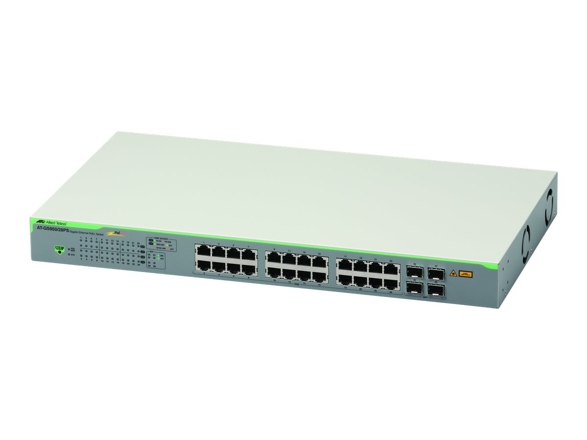 Allied Telesis AT GS950/28PS V2 - Switch - Smart - 24 x 10/100/1000 (PoE+)